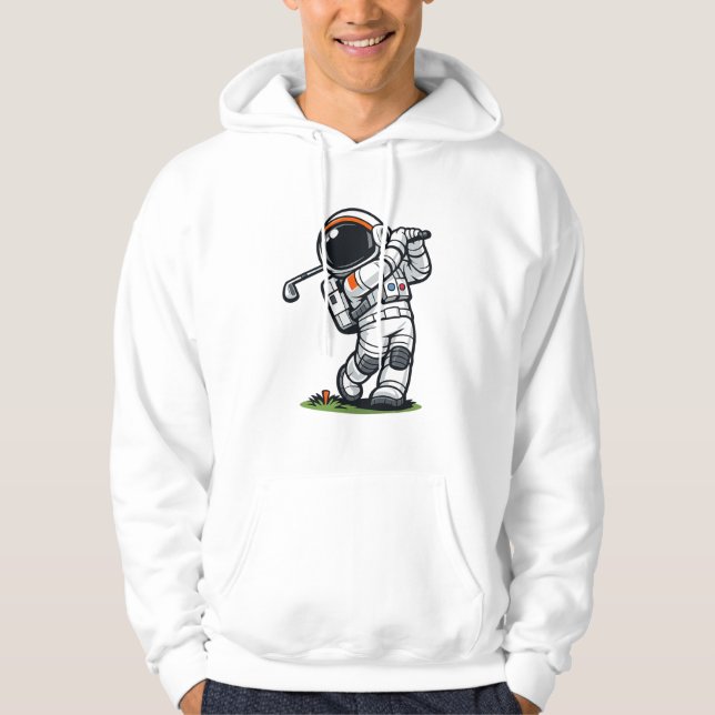 Astronautgolf Hoodie (Framsida)