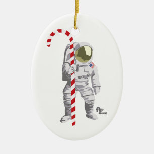 Astronauthelgdagprydnad Julgransprydnad Keramik