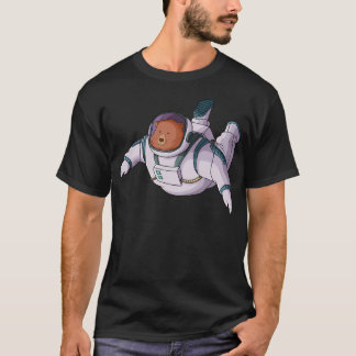 Astronautillustration för blankbeslag t shirt