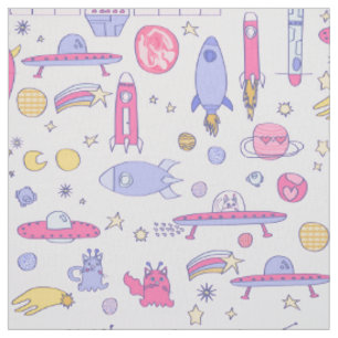 astronautkatter raket ufo sci-fi rymdskepp tyg