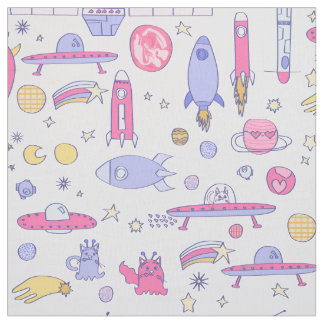 astronautkatter raket ufo sci-fi rymdskepp tyg