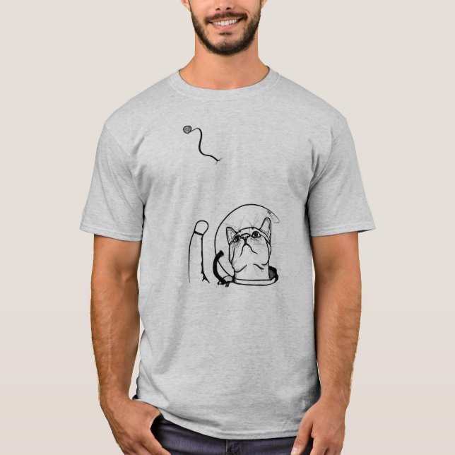 Astronautkattskjorta Tee (Framsida)