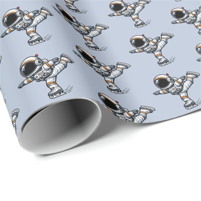 Astronautkonståkning Presentpapper (Rullad Hörn)