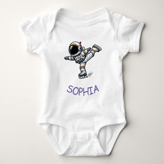 Astronautkonståkning T Shirt (Framsida)