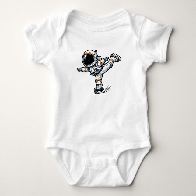 Astronautkonståkning T Shirt (Framsida)