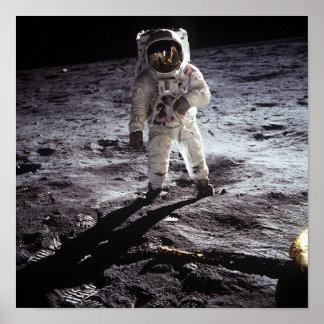 astronautlandning vid måne poster