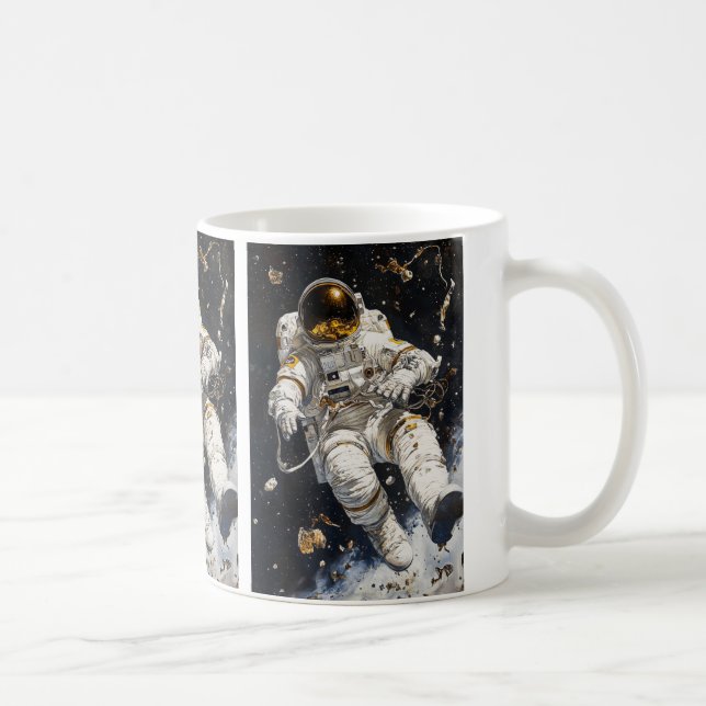 Astronautmålning Kaffemugg (Höger)