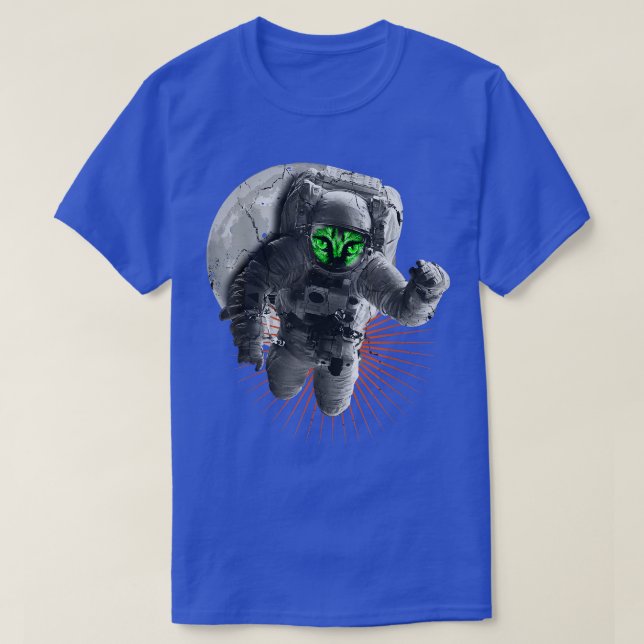 Astronautmonster Space Space Måne Space Planets T- T Shirt (Design framsida)
