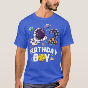 Astronautrymme Temaparty 2 ÅRS Ålder Födelsedag B T Shirt