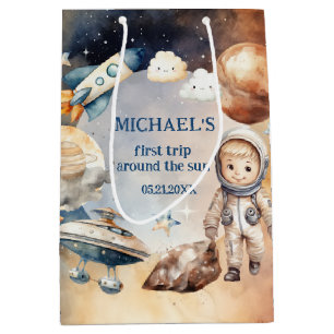 Astronautrymmet första Resa runt Sol gift-blocket