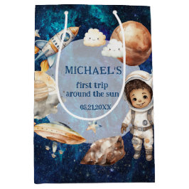 Astronautrymmet första Resa runt Sol gift-blocket