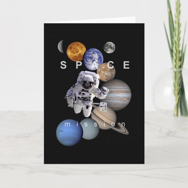 astronautrymmet uppdrag solsystemsplattor kort (Framsida)