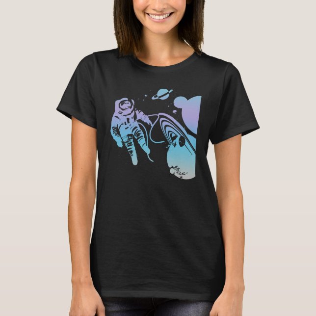 Astronauts and Spaceflight T Shirt (Framsida)