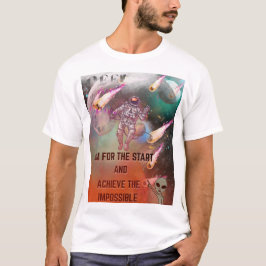 Astronauts kosmetiska Uppdrag - Defy Gravity & Cha T Shirt