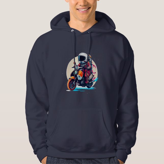 Astronauts motorväg hoodie (Framsida)