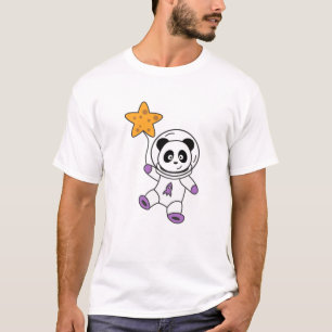 Astronauts Pandas Planet Earth Space Star T Shirt
