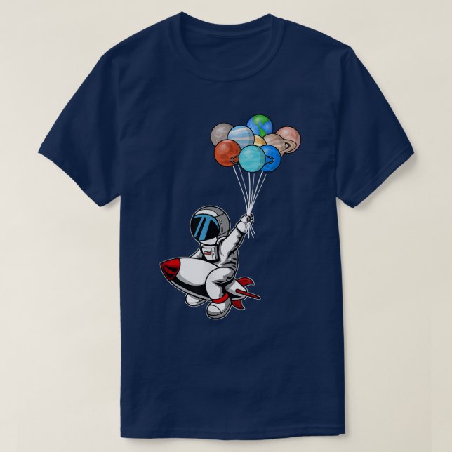 Astronauts Planets Rymden Explorer - jag behöver M T Shirt (Design framsida)
