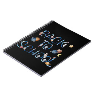 Astronauts Planets Space, back to school Anteckningsbok