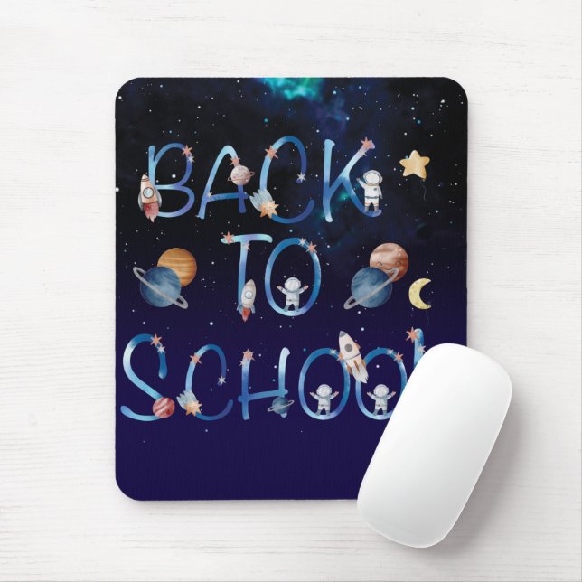 Astronauts Planets Space, back to school Musmatta (Med mus)