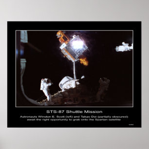 Astronauts Winston E. Scott och Ta... Poster