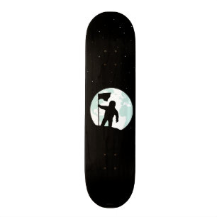AstronautSilhouette Old School Skateboard Bräda 21,6 Cm