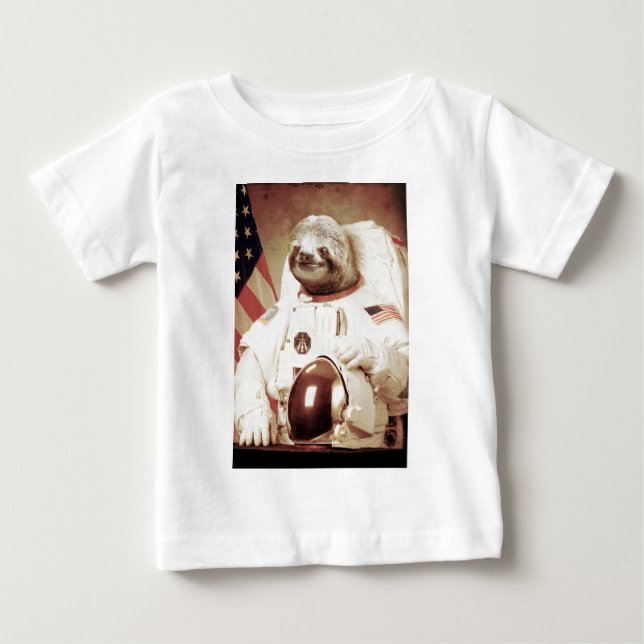 AstronautSloth Tee Shirt (Framsida)