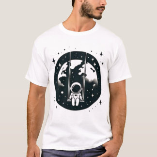 astronautsving i rymdens jord t shirt