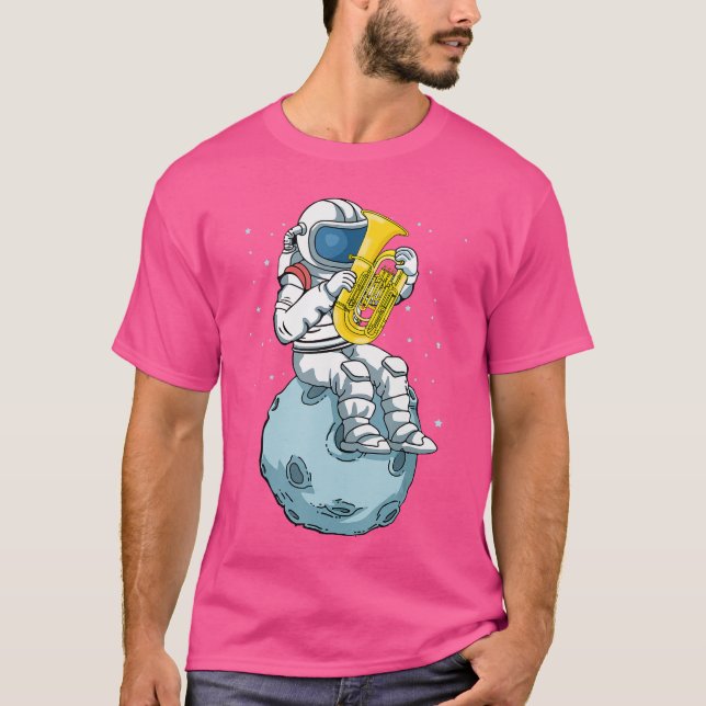 Astronautuba Player Music Lover Big Banduba funny  T Shirt (Framsida)
