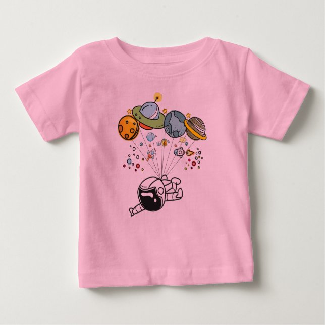 Astronaututrymme reser T-skjortan - T Shirt (Framsida)