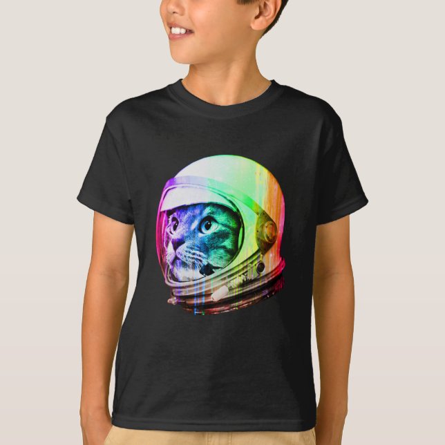 Astronaututrymmekatt Tee Shirt (Framsida)
