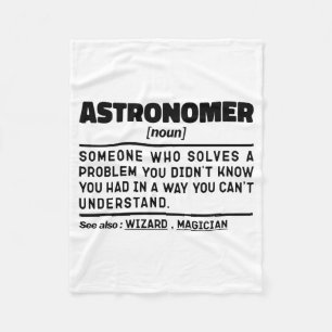 Astronom Nomen Definition Vetenskapsman Roliga Cit Fleecefilt