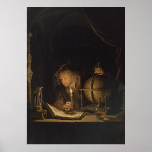 Astronom vid Candlelightaffischen Poster