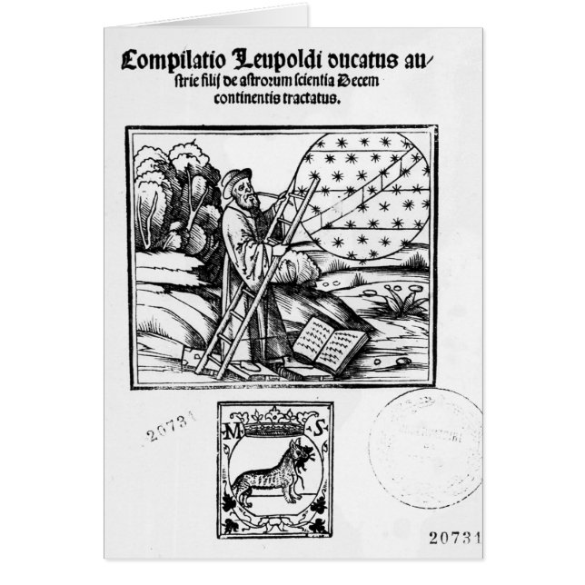 Astronomen Hälsningskort (Framsidan)