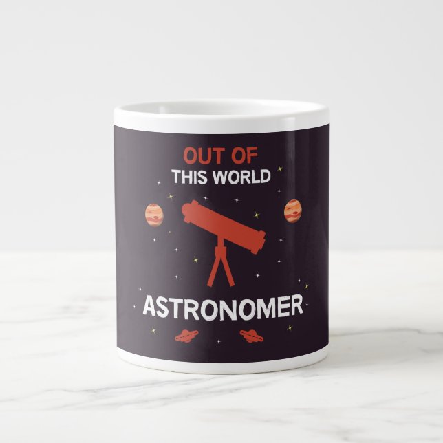 Astronomer | Astronomi | Astrofysiker | Stapel T Jumbo Mugg (Framsidan)