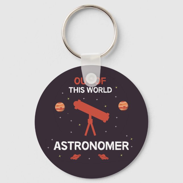 Astronomer | Astronomi | Astrofysiker | Stapel T Nyckelring (Framsida)