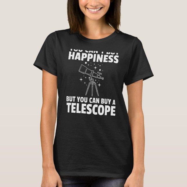 Astronomer Astronomi Telescope Space T Shirt (Framsida)
