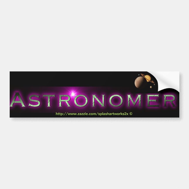 "Astronomer" Bildekal (Framsidan)