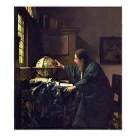 Astronomer från Johannes Vermeer Fototryck