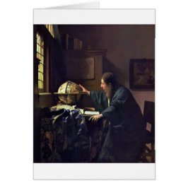 Astronomer från Johannes Vermeer Hälsningskort