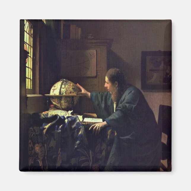Astronomer från Johannes Vermeer Magnet (Framsidan)