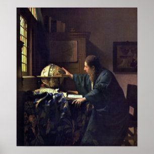 Astronomer från Johannes Vermeer Poster