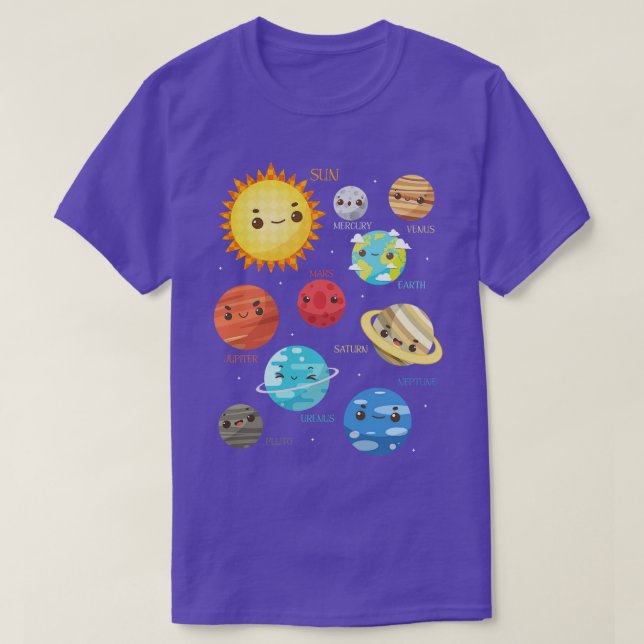 Astronomer Planets Cute Astronomer T Shirt (Design framsida)