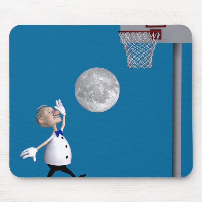 Astronomer spelar basketboll musmatta (Framsidan)