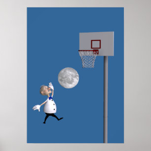 Astronomer spelar basketboll poster