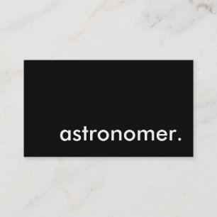 astronomer. visitkort