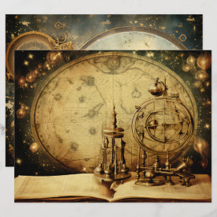 Astronomi Akademia Scrapbook Papper