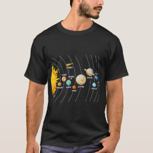 Astronomi Älskare Älskare Shirt Space Fläkt Solar  T Shirt