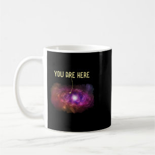 Astronomi Älskare du är här Mjölkaktig väg Galaxy Kaffemugg
