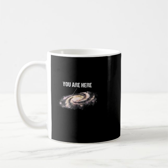 Astronomi Älskare du är här på ett mjölkaktigt sät Kaffemugg (Vänster)