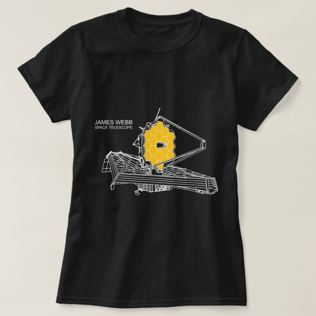 Astronomi Älskare James Webb Space Telescope JWST  T Shirt (Design framsida)